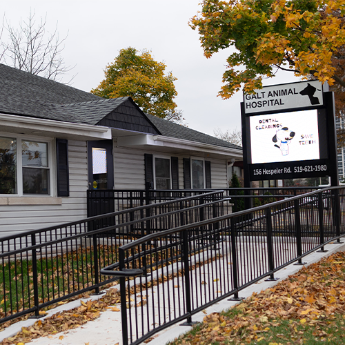 front of clinic